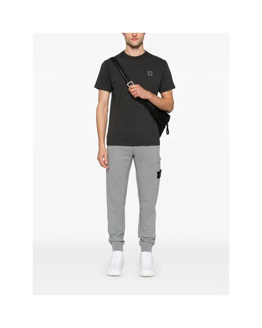 Stone Island Black T-Shirts for men