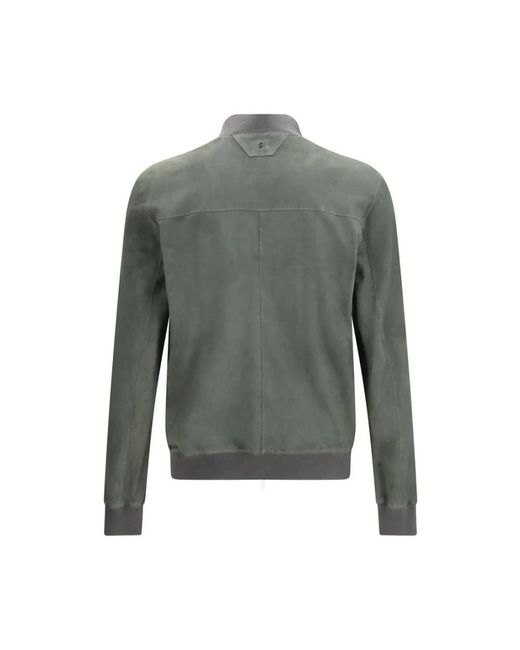 Salvatore Santoro Gray Leather Jackets for men