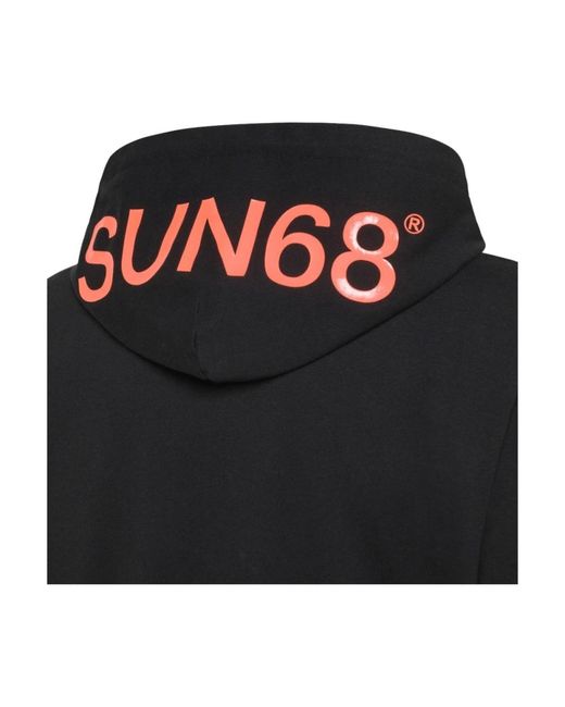 Sun 68 Black Zip-Throughs for men