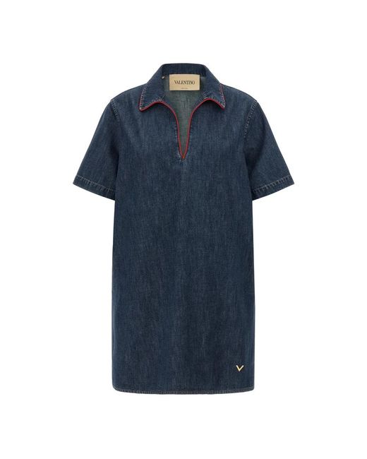 Valentino Garavani Blue Shirt Dresses