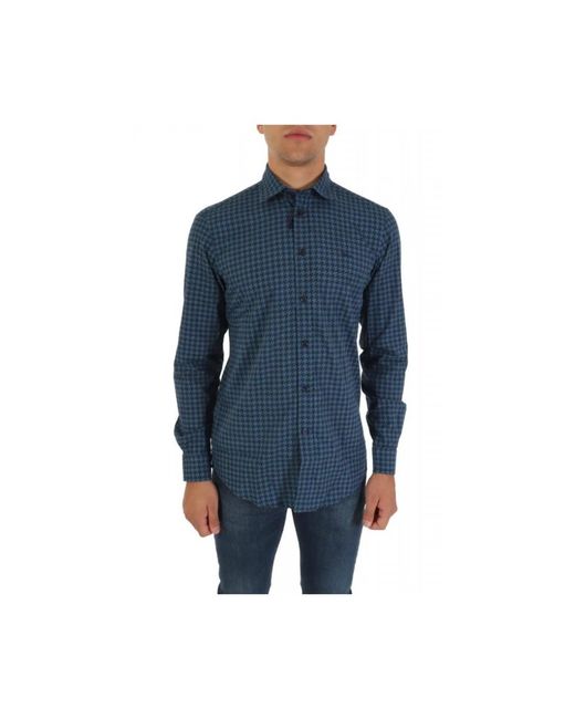 Harmont & Blaine Hemden Casual Hemden in het Blue voor heren