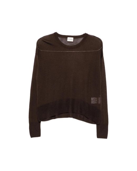 Closed Brown Round-Neck Knitwear