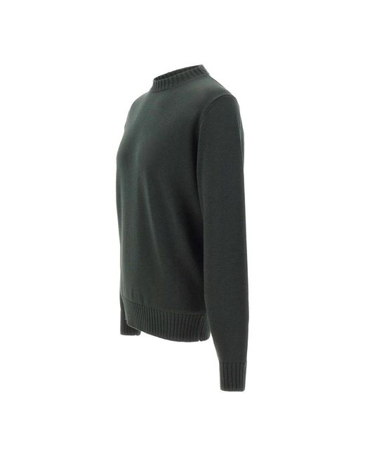 FILIPPO DE LAURENTIIS Gray Round-Neck Knitwear for men