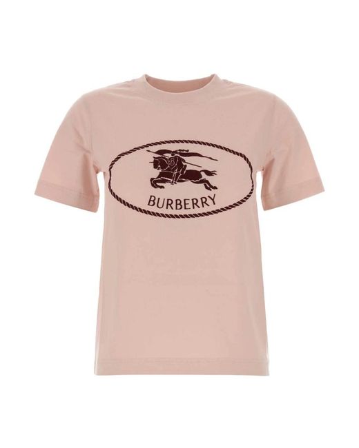 Burberry Pink T-Shirts