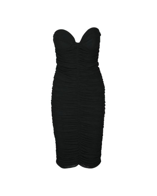 ACTUALEE Black Short Dresses