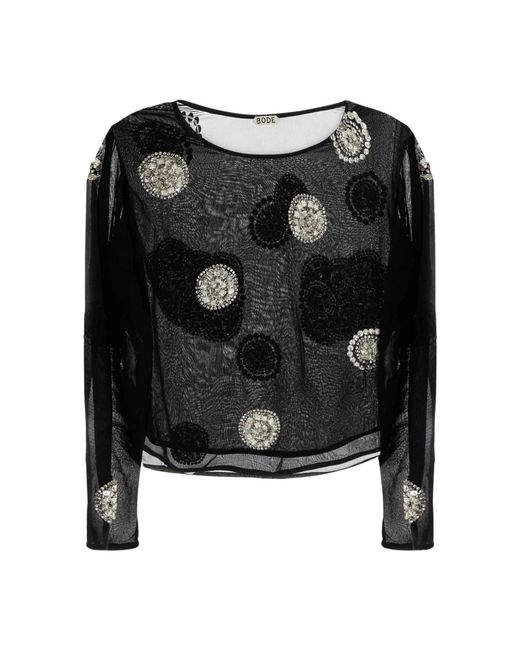 Bode Black Blouses