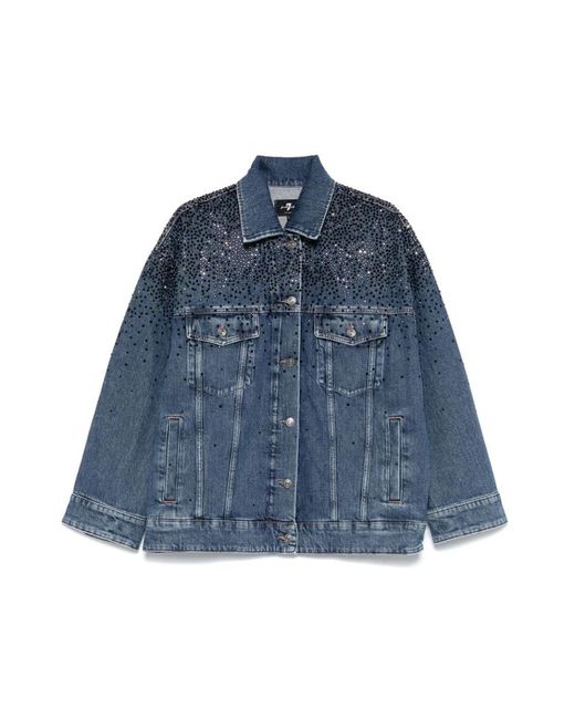 Denim Jackets 7 For All Mankind en coloris Blue