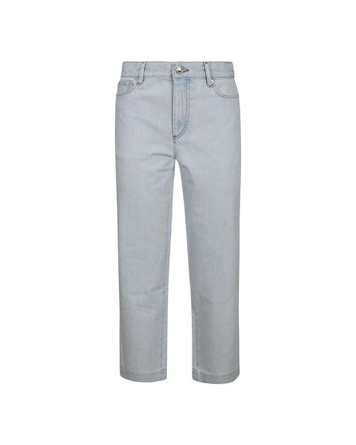 A.P.C. Denim Sailor Jeans Met Ritssluiting in het Gray