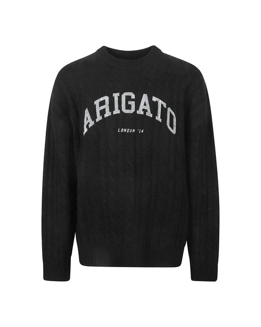 Axel Arigato Black Round-Neck Knitwear for men