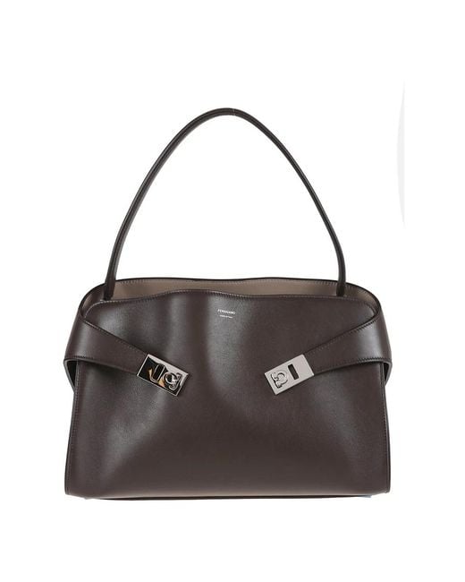 Ferragamo Black Shopping Bags