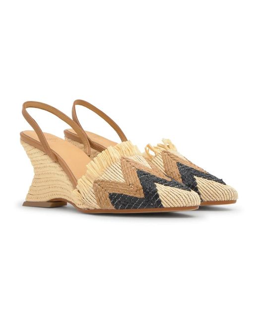 Castaner Metallic Wedges
