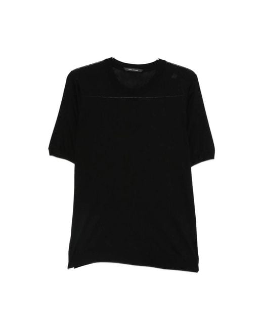 Tagliatore Black T-Shirts for men
