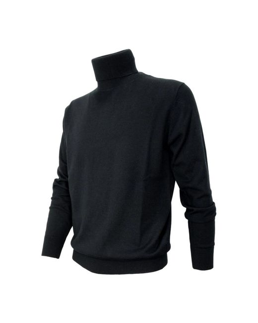 Cashmere Company Black Turtlenecks for men