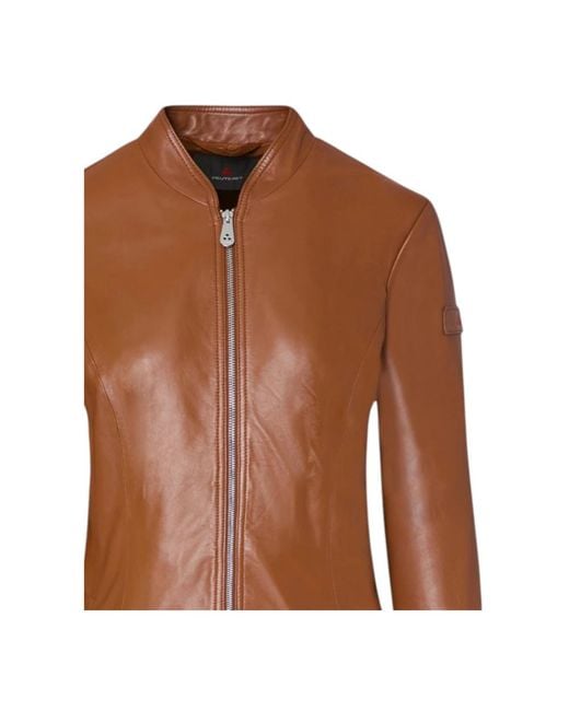 Peuterey Brown Leather Jackets