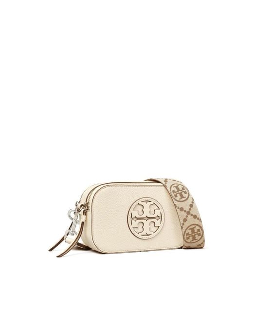 Tory Burch Natural Elegante elfenbein handtasche miller mini crossbody,clutches