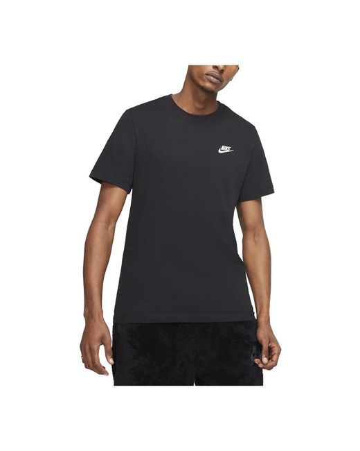 Nike Kurzarm crewneck t-shirt in Black für Herren