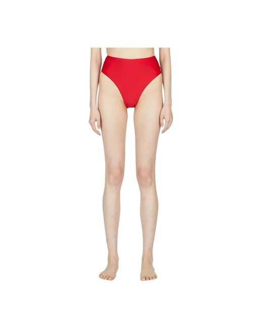 Ziah Pink Retro high waist bikini bottoms