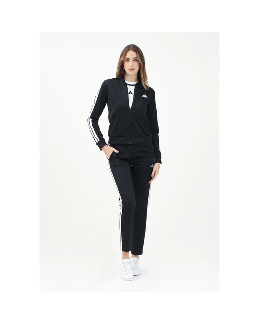 Adidas Fitness ,Zwart ,Zwarte Sportieve Jurk Essentials 3-Stripes in het Black
