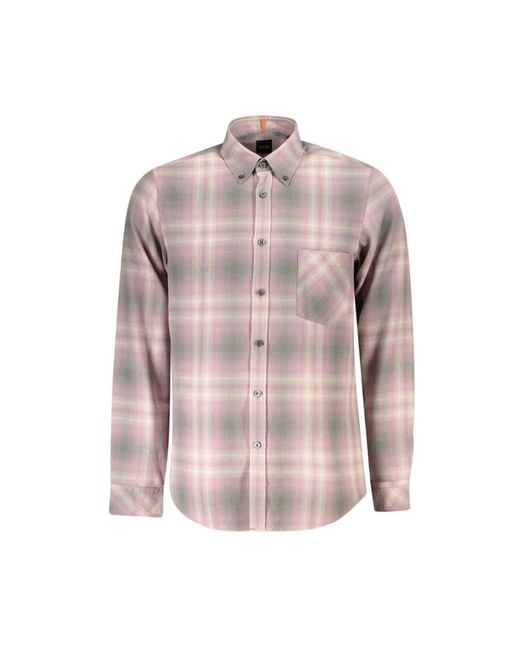 Casual Shirts HUGO pour homme en coloris Pink