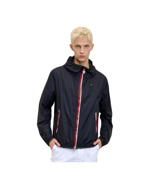 Blauer Jassen ,Blauw ,Polyester Korte Windjack Navyblauw in het Blue voor heren