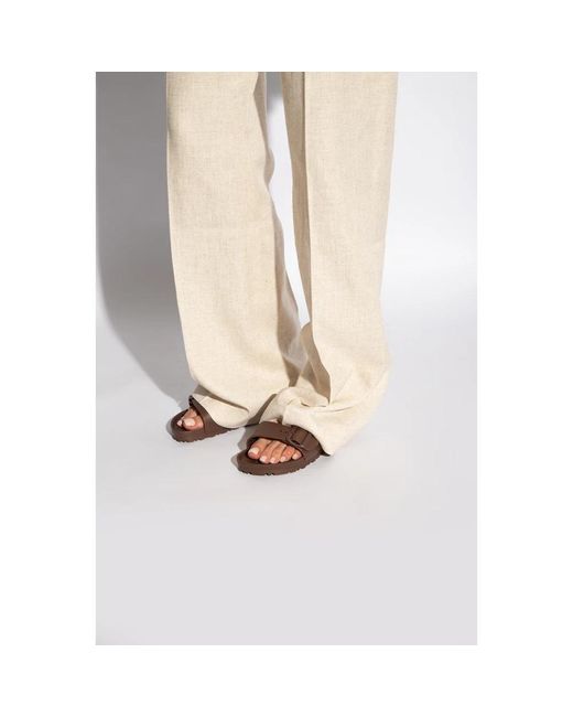 Birkenstock Brown Sliders