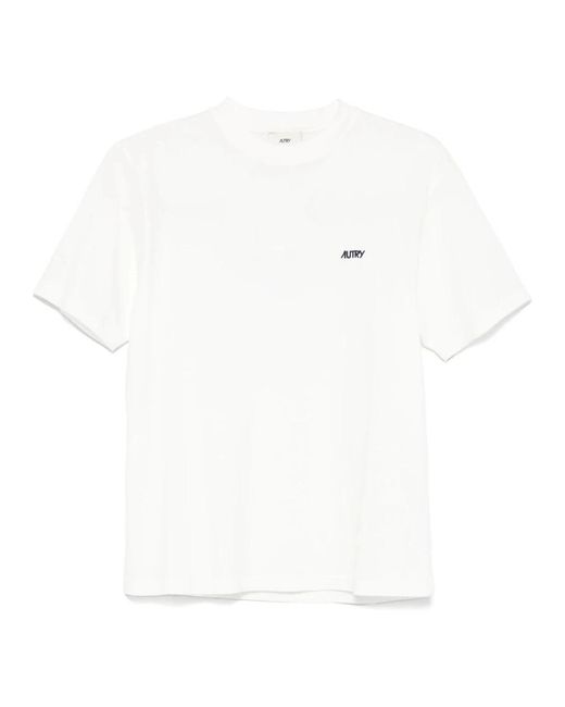 Autry White Weißes Basic Tee Shirt