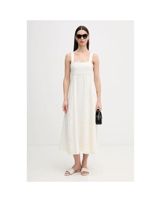 Midi Dresses DKNY de color White