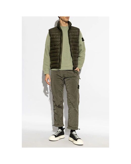 Vests Stone Island de hombre de color Green