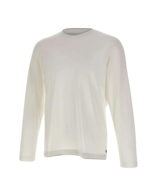 Eleventy White Round-Neck Knitwear for men