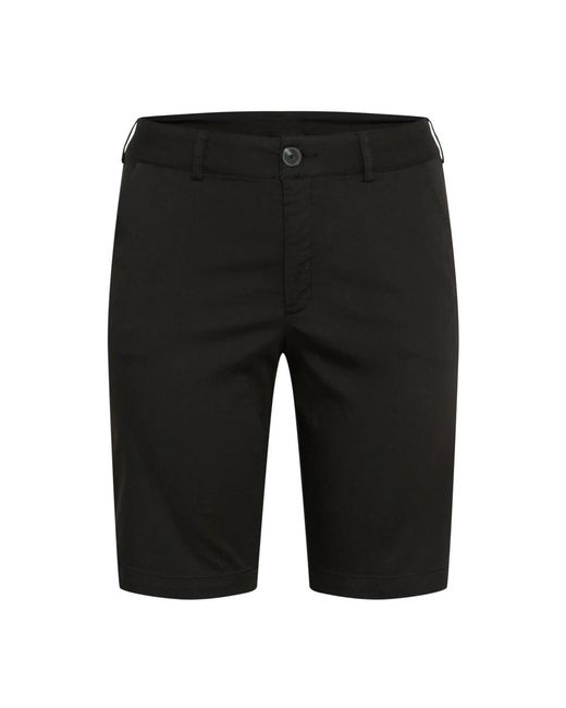 Kaffe Korte Broeken ,Zwart ,Hoge Taille City Shorts Zwart Diep in het Black