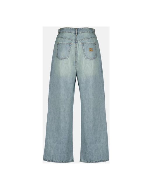 Miu Miu Blue Wide Jeans