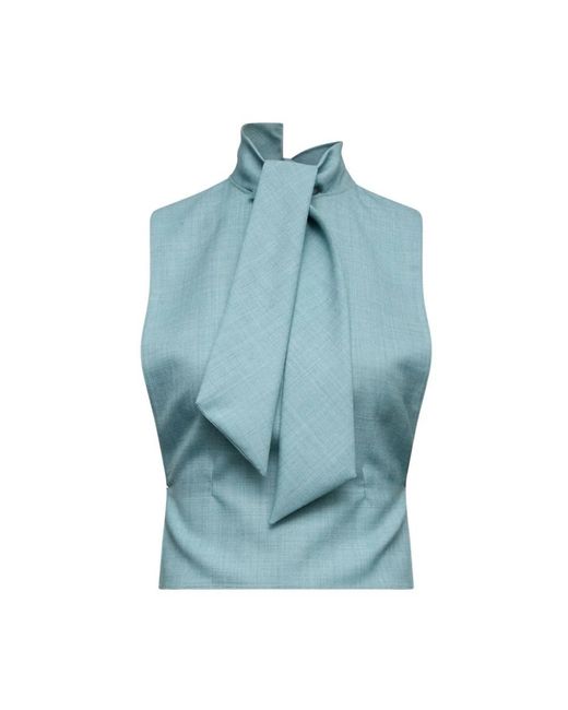 MM6 by Maison Margiela Blue Blouses