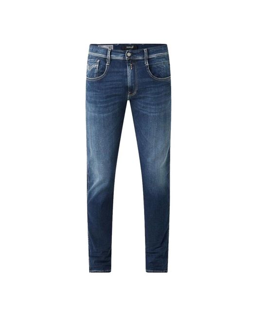 Replay Dunkelblaue denim jeans in Blue für Herren