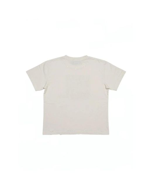 424 Tops ,Wit ,Katoen T-Shirt Met Grafische Print in het White voor heren