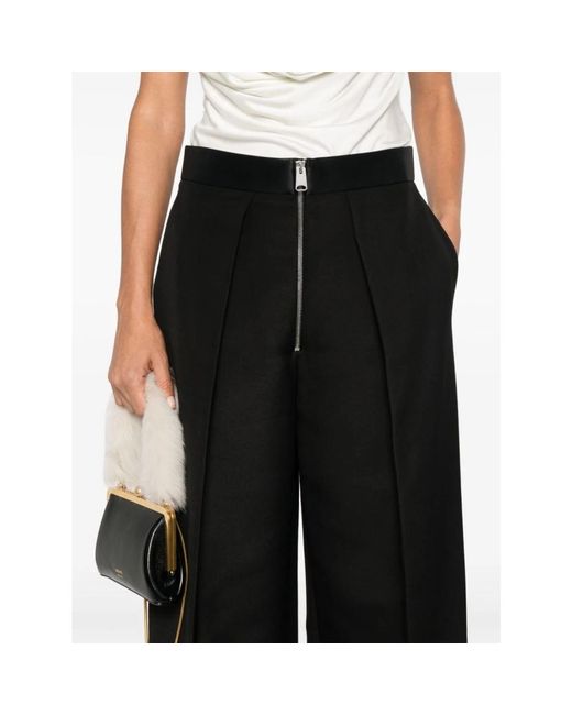 Khaite Black Wide Trousers