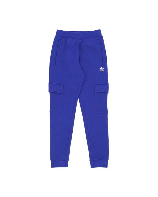 Adidas Fitness ,Blauw ,Katoen Cargo Fleece Trainingsbroek in het Blue voor heren