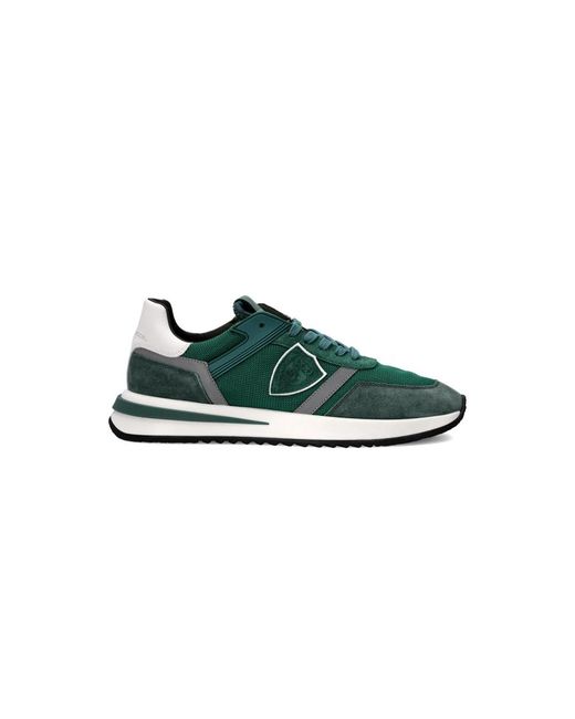 Philippe Model Schoenen ,Groen ,Katoen Sneakers Tropez 2.1 Running in het Green voor heren