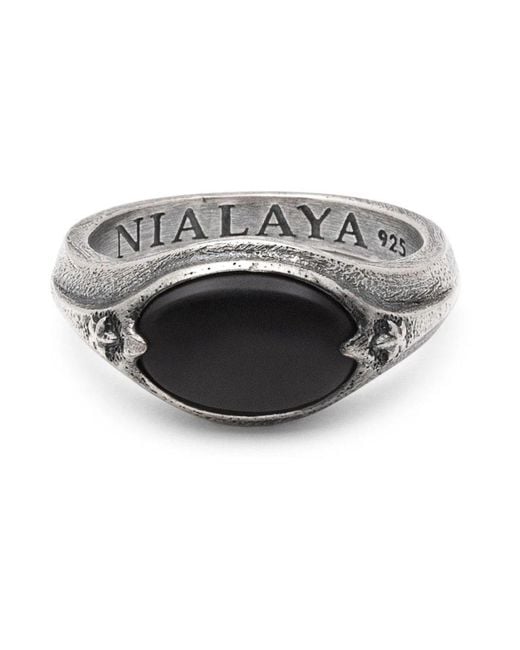 Nialaya Gray Rings for men
