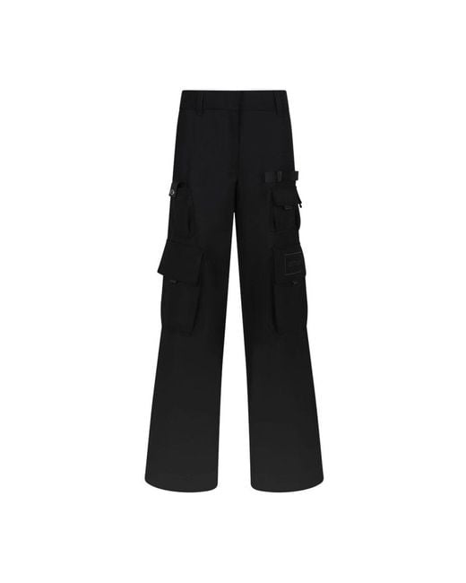 Off-White c/o Virgil Abloh Black Wide Trousers