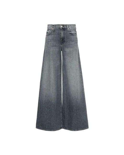 Mother Gray Wide Trousers