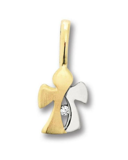 ONE ELEMENT Metallic Goldener Engelsanhänger Mit Zirkonia