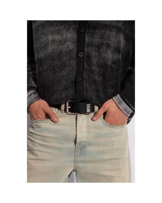 DIESEL B-glossy loop gürtel in Black für Herren