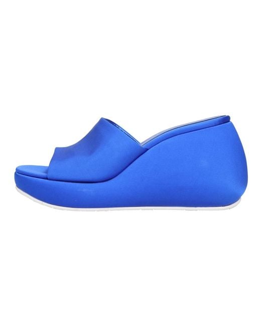 Casadei Blue Wedges