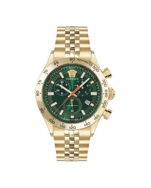 Versace Accessoires ,Geel ,Horloges in het Metallic voor heren