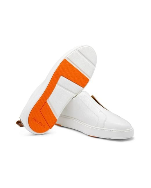 Santoni White Sneakers for men