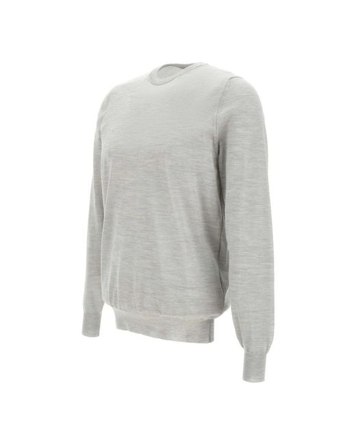 FILIPPO DE LAURENTIIS Gray Round-Neck Knitwear for men