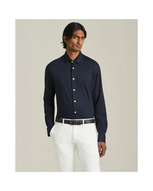 Kiton Blue Casual Shirts for men