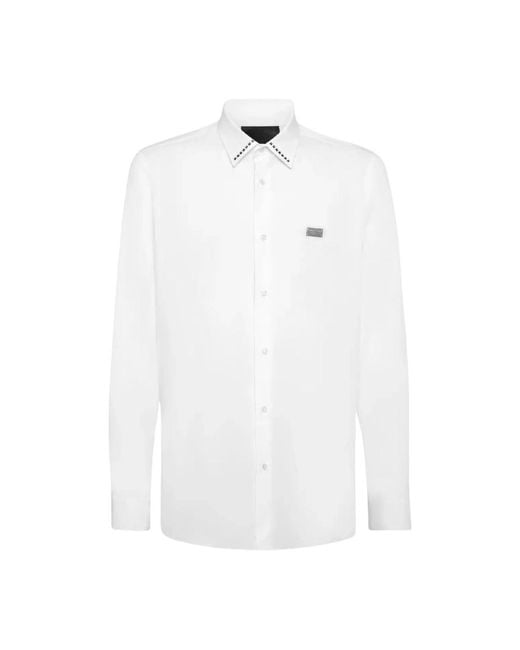 Philipp Plein White Formal Shirts for men
