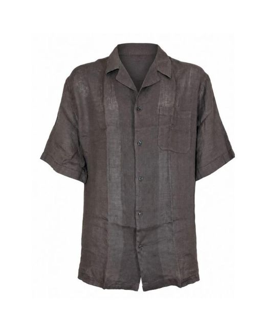 Altea Gray Short Sleeve Shirts for men