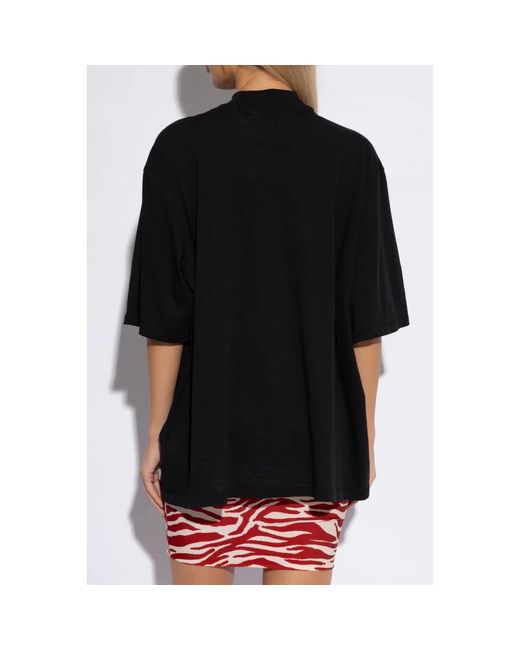 The Attico Black Join us at the beach kollektion oversize t-shirt